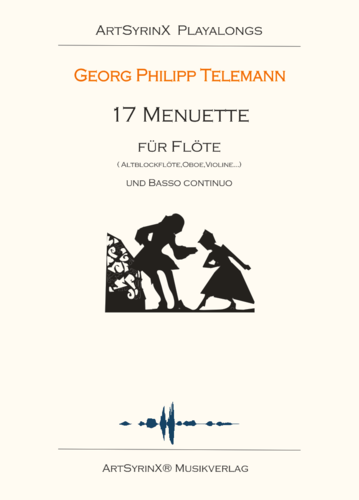 Georg Philipp Telemann 17 Menuett für Flöte Klavier