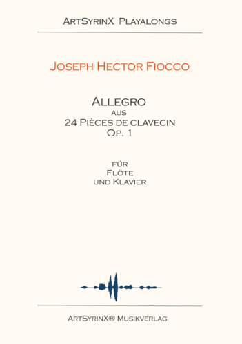 Joseph-Hector Fiocco Allegro für Flöte und Klavier mit CD