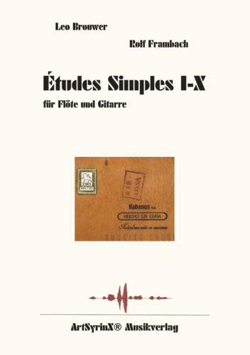 Études Simples I-X für Flöte und Gitarre mit CD