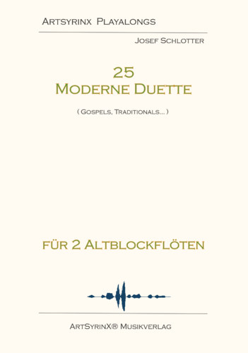 25 moderne Duette für 2 Altblockflöten