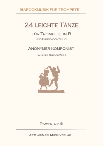 24 leichte Tänze für Trompete in B und Klavier