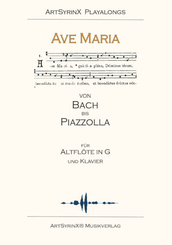 Ave Maria von"Bach bis Piazzolla" für Altflöte in G und Klavier