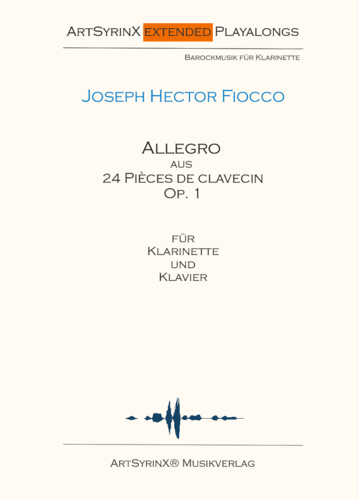 Fiocco Allegro für Klarinette und Klavier mit CD