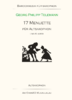 Georg Philipp Telemann 17 Menuette für Altsaxophon Klavier
