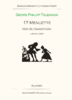 Georg Philipp Telemann 17 Menuette für Altsaxophon und Klavier