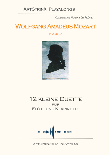 Wolfgang Amadeus Mozart 12 kleine Duette für Flöte und Klarinette mit CD