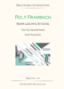 Rolf Frambach Sehr leichte Stücke für Altsaxophon und Klavier