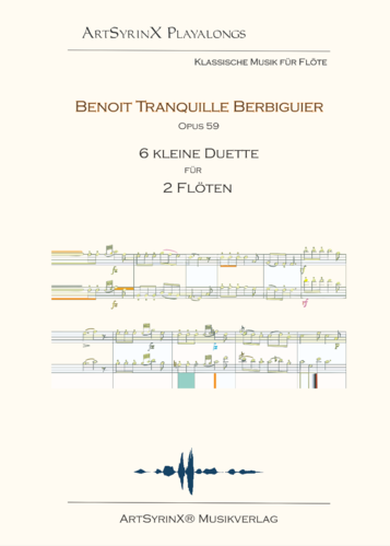 Antoine-Tranquille Berbiguier,6 kleine Duette für 2 Flöten Opus 59 mit CD